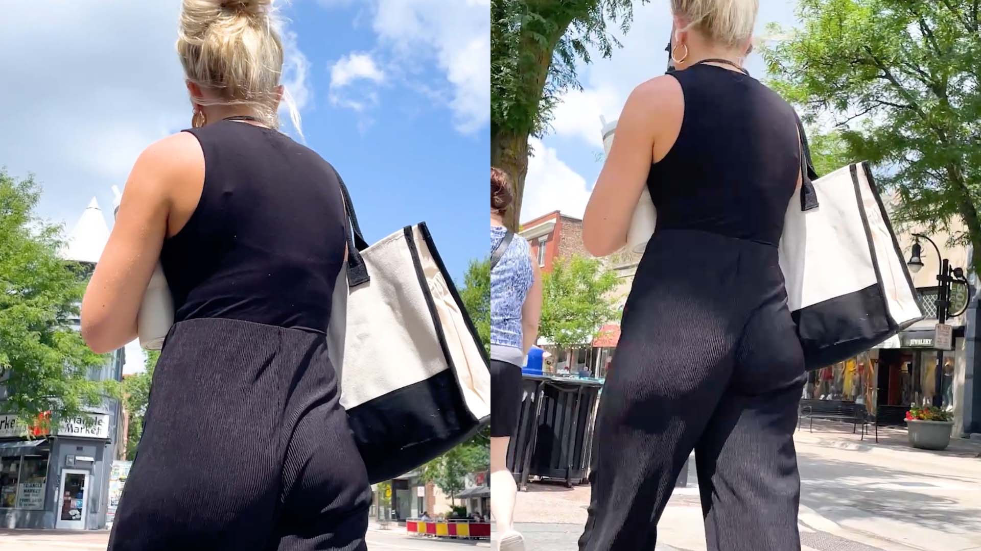 Jiggly Cheeks Blonde Candid Best Premium