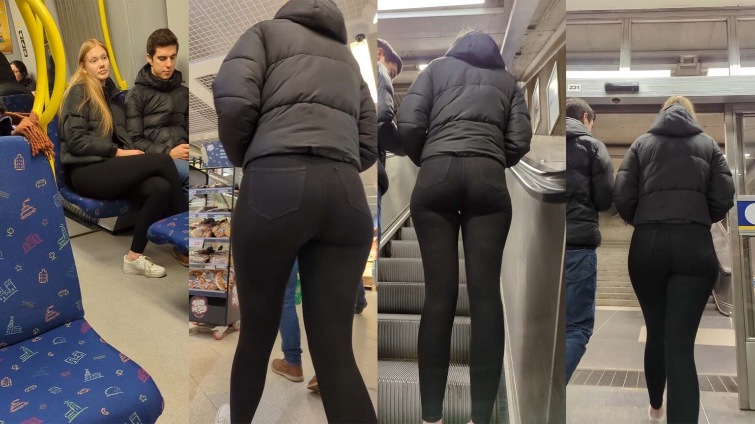 Insane Round Ass In Skin Tight Jeans Candid Best Premium