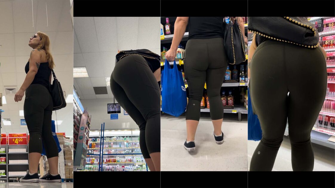 Green Yoga Pants Pawg Booty Candid Best Premium 