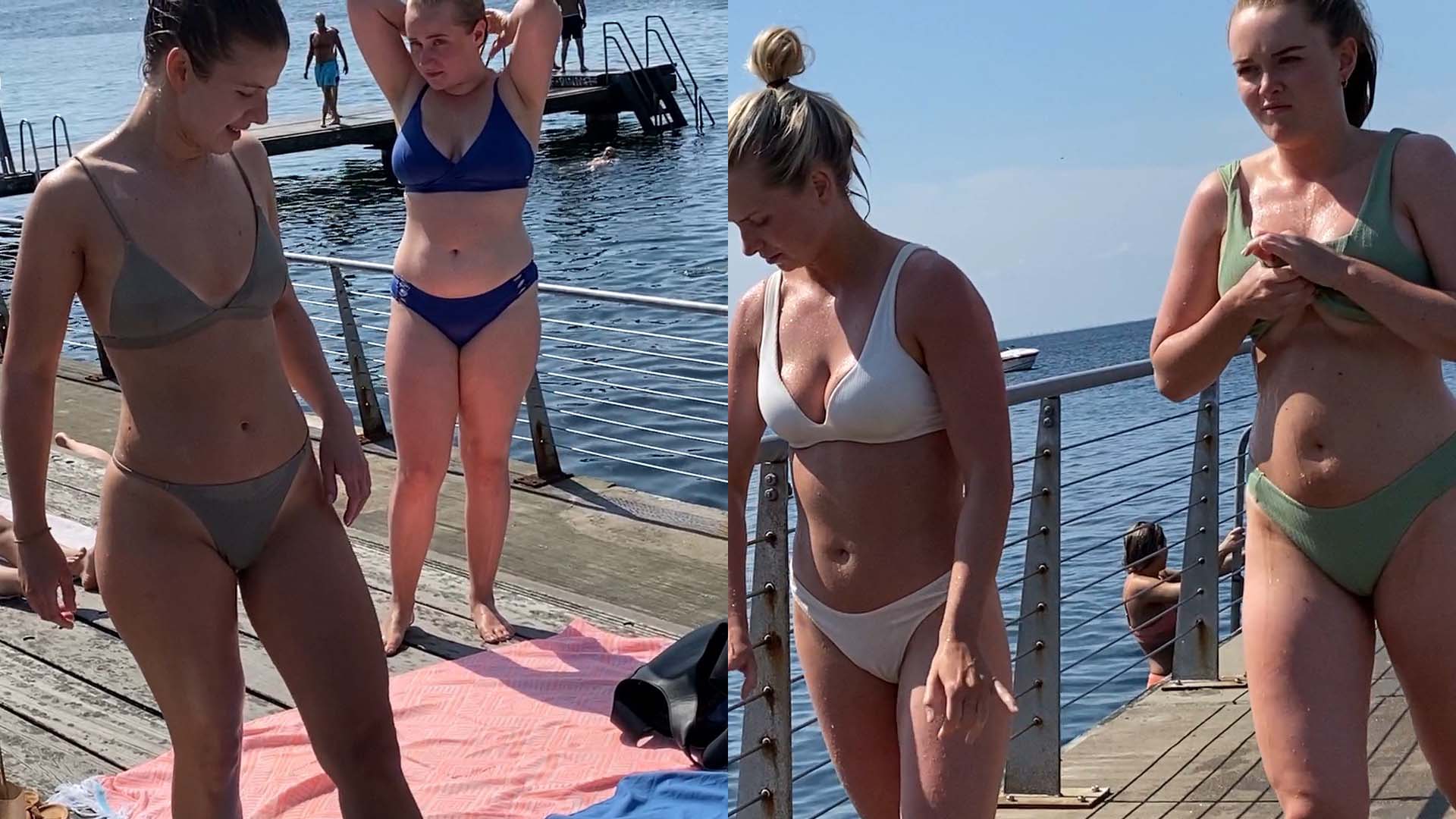 Bikini Quartet (busted) - Candid Best Premium