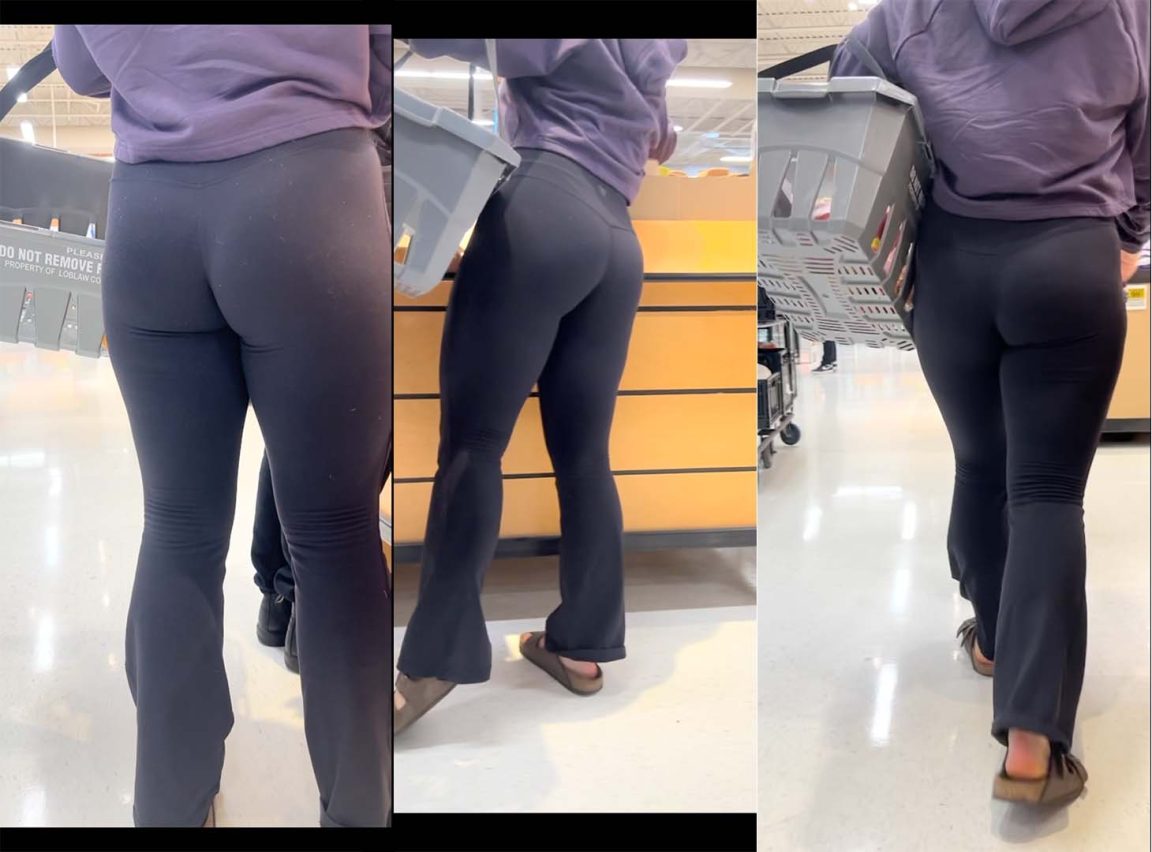 Asses Like This Are The Best Plump Booty in Flares - Candid Best Premium