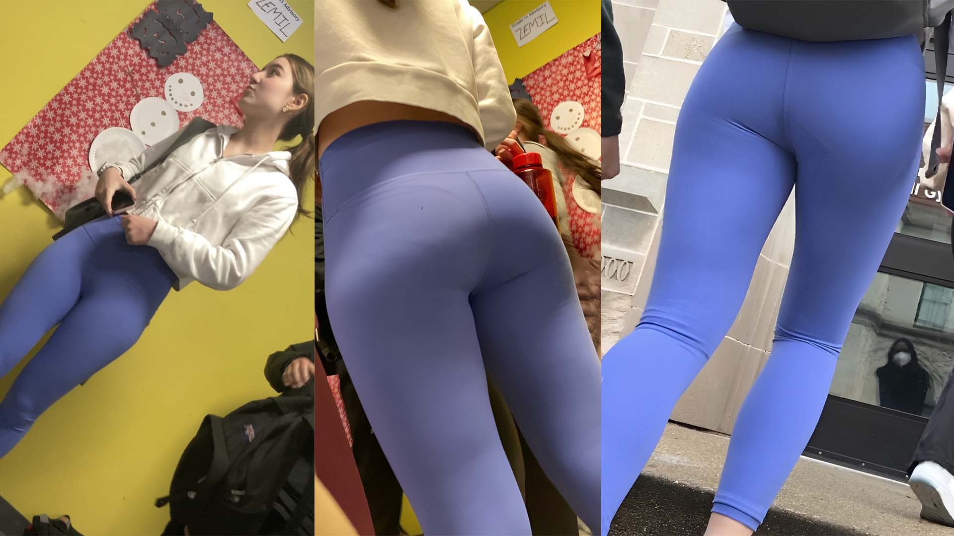 Sexy Asian Teen in Tight Lululemon Leggings - Candid Best Premium