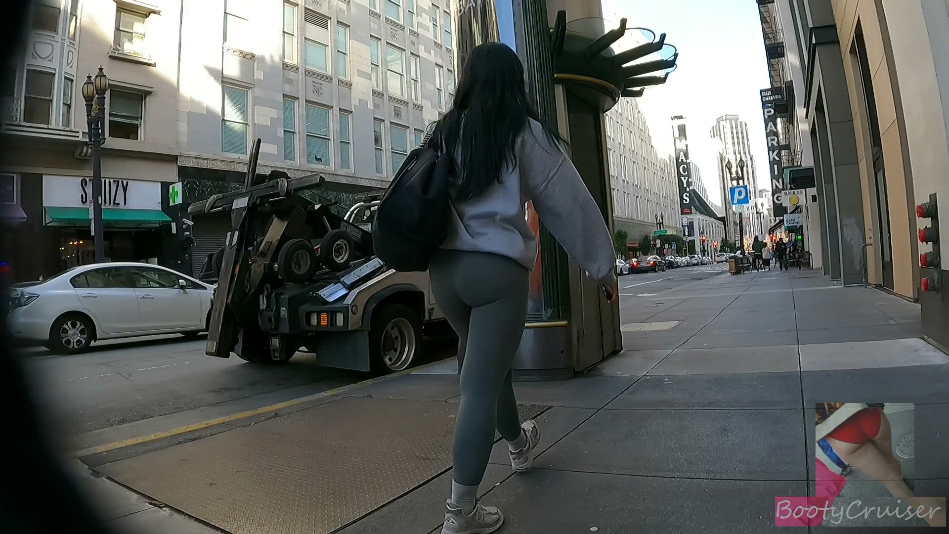 Bubblebutt Asian Honey In Gray Leggings HOTS 122 Candid Best Premium