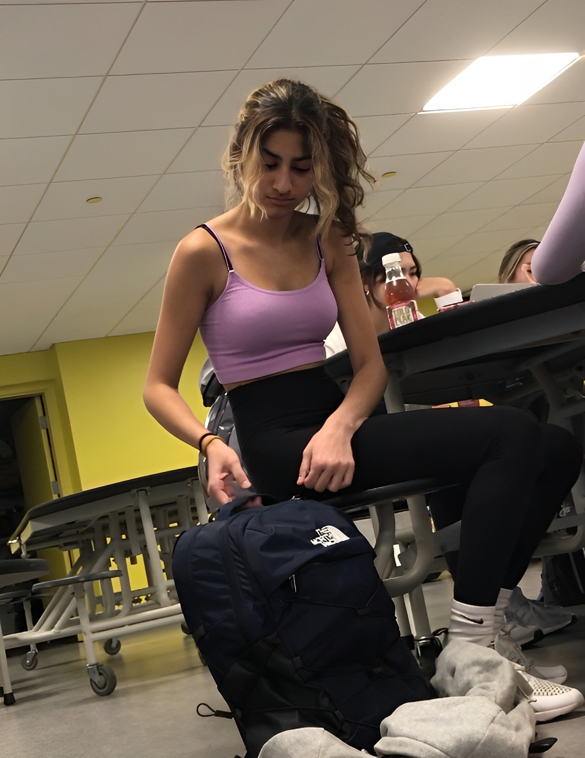 Sexy High School Teen In Lululemon Leggings Candid Best Premium